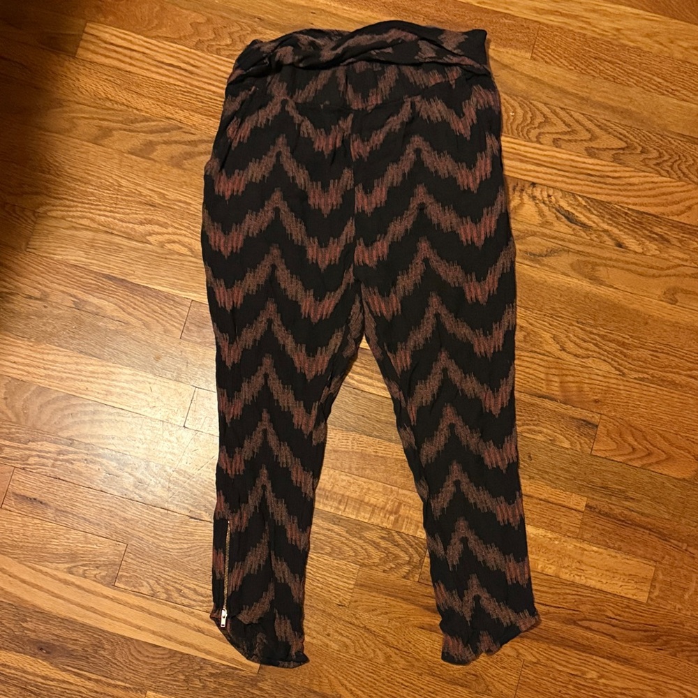 Free People Got Me Twisted Harem Joggers in Black Sz S